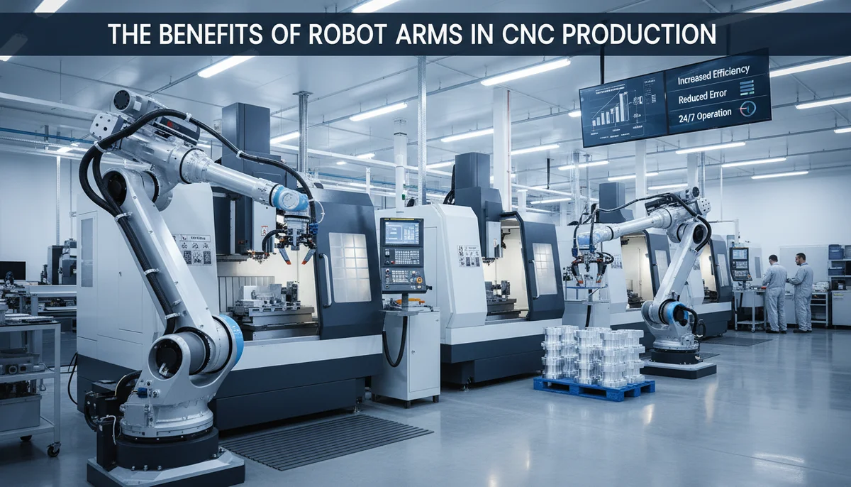 The Benefits of Robot Arms in CNC Machine Production